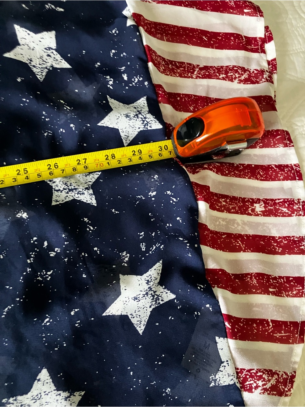 Wallflower Sheer American Flag Kimono Stars & Stripes Patriotic Size M - Picture 5 of 8